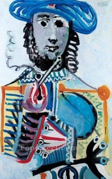 Homme a la pipe 1 1968 Cubismo Pinturas al óleo